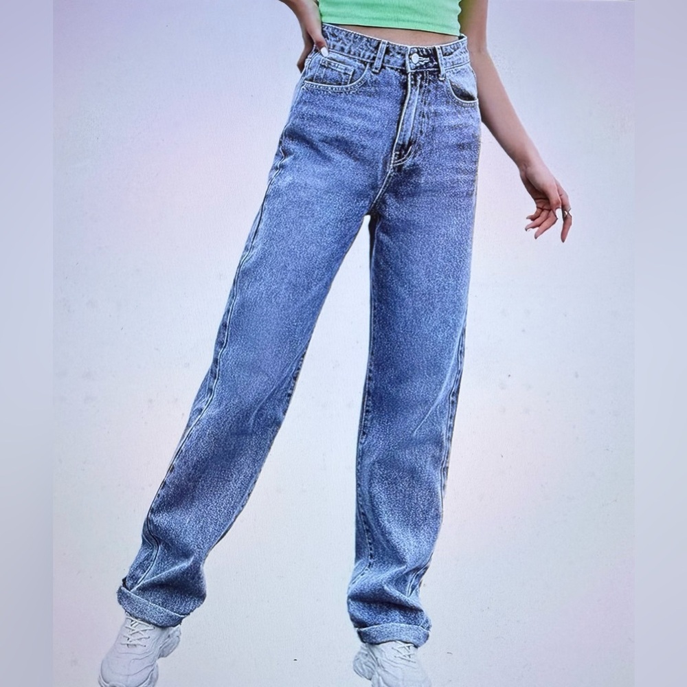 SHEIN High Waisted Baggy Jeans